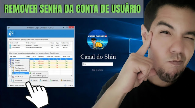 Login Unlocker Premium Canal do Shin