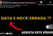 data e hora do PC