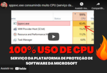 Como resolver sppsvc consumindo muita CPU (Serviço da plataforma de proteção de software da Microsoft)