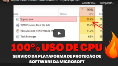 Como resolver sppsvc consumindo muita CPU (Serviço da plataforma de proteção de software da Microsoft)