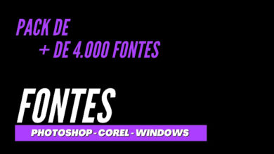 Pacote de fontes grátis + de 4.000 fontes profissionais