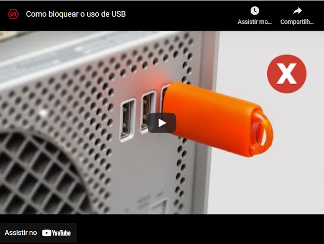 Como bloquear o uso das portas USB no Windows