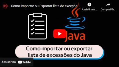 Exportar lista de exceções do Java