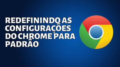 redefinição do Chrome