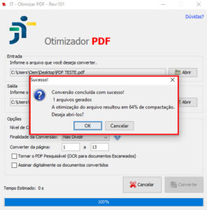 Otimizador de PDF JT