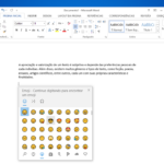 Caracteres especiais, símbolos e emojis