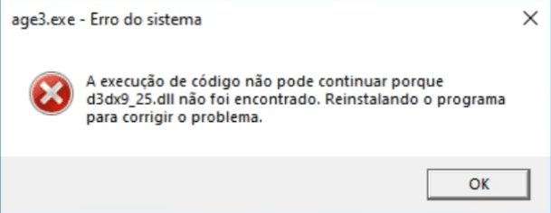 Erro DXD39_25 não foi encontrado