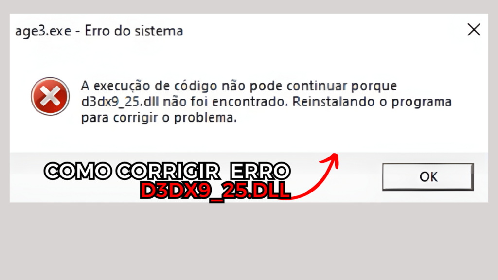 solução para erro d3dx9_25.dll