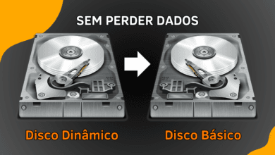 como converter disco dinâmico em básico