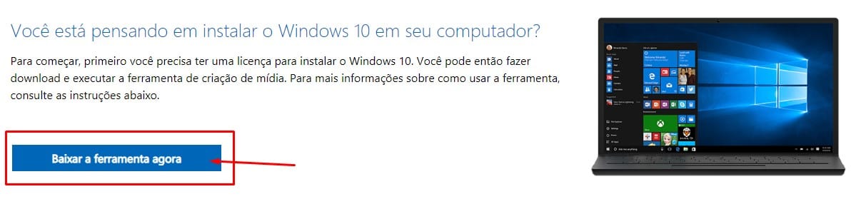 Ferramenta de criação do Windows Media