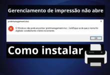 Gerenciamento de impressão não abre, como instalar?