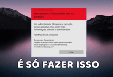 Um administrador bloqueou a execução deste aplicativo