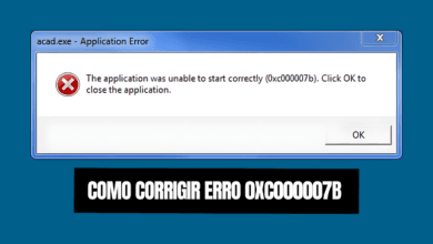 como corrigir erro 0xc000007b