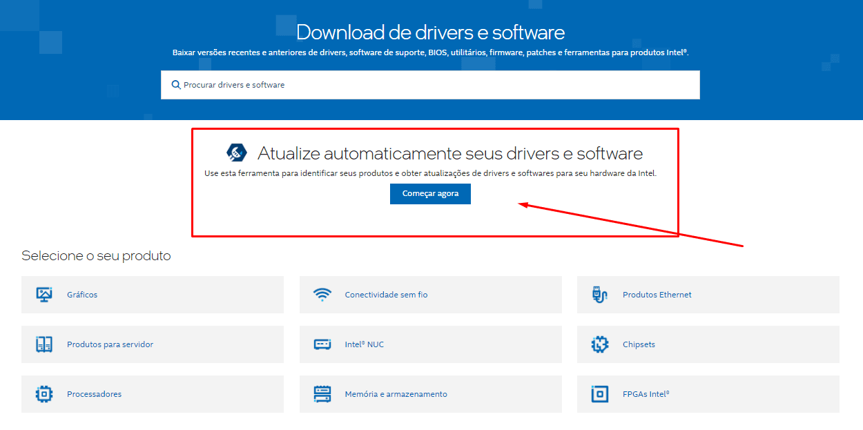 Tutorial Baixar driver intel