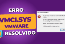 VMWARE erro VMCI.sys