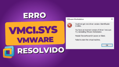 VMWARE erro VMCI.sys