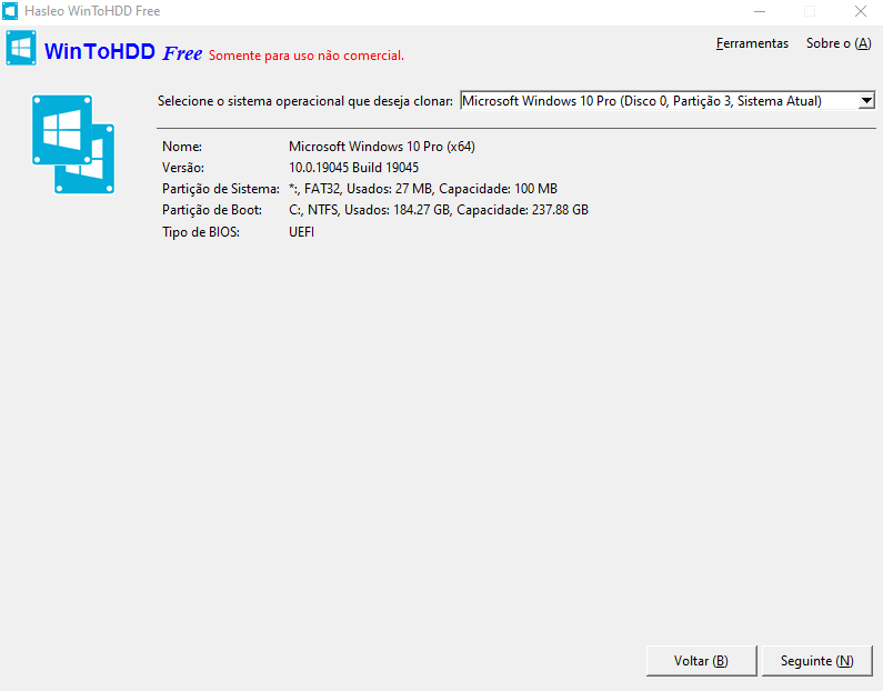 WINTOHDD CLONE SSD