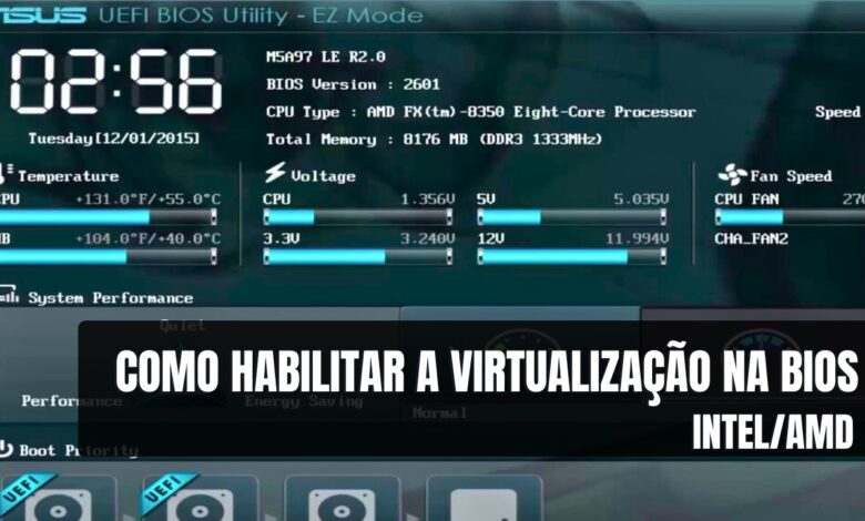 Como habilitar a virtualização na bios