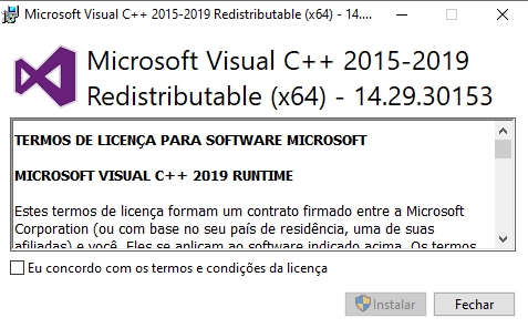 Microsoft Visual C++ 2019