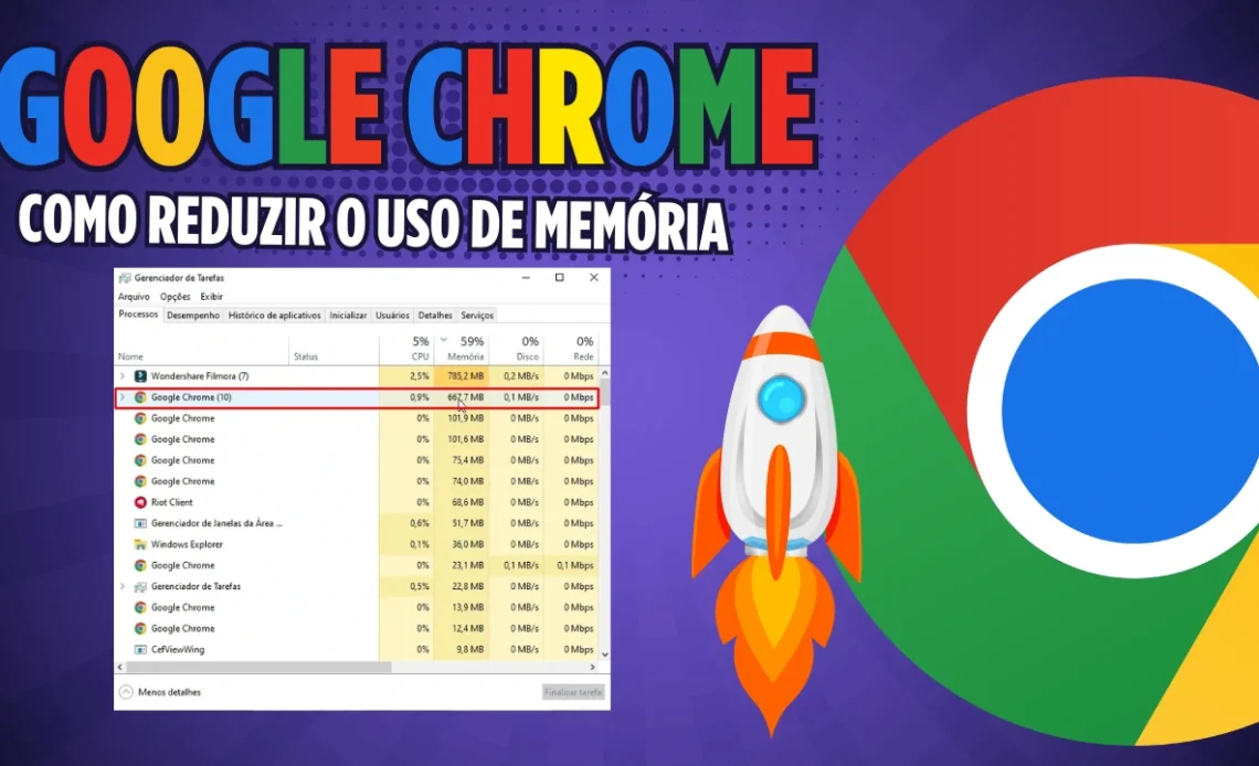 Como reduzir o consumo de memória RAM do Chrome