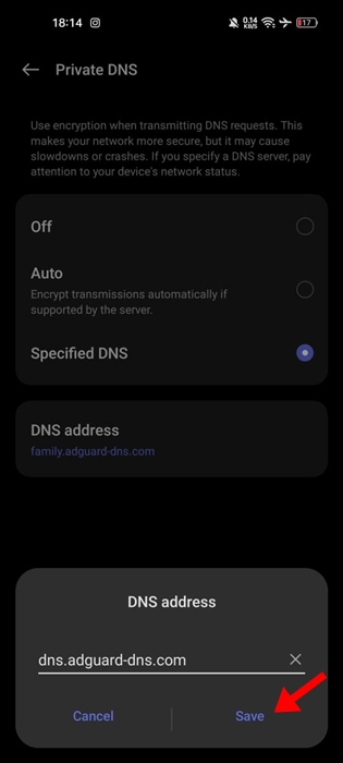 Bloquear anuncios Adguard dns
